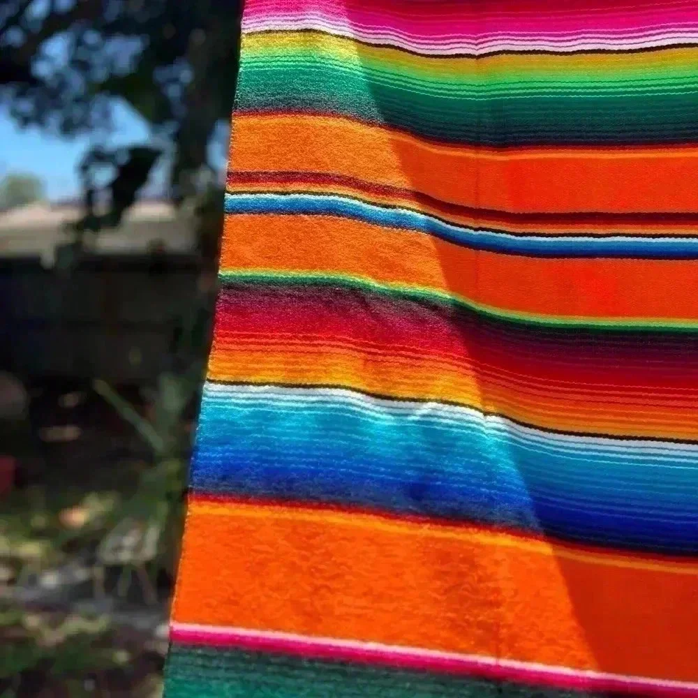 NEW Authentic Mexican Serape Blanket Throw Textile